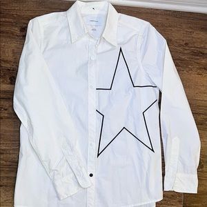 Current/Elliott size 1 (Small) White Star Button Down